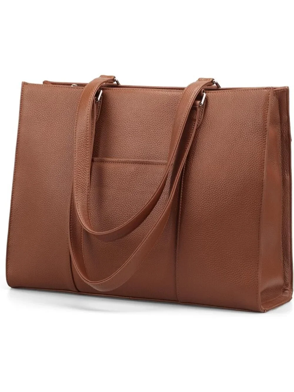 Women Z2-cognac  Brown Leather Shoulder Satchel Laptop Compartment Bag